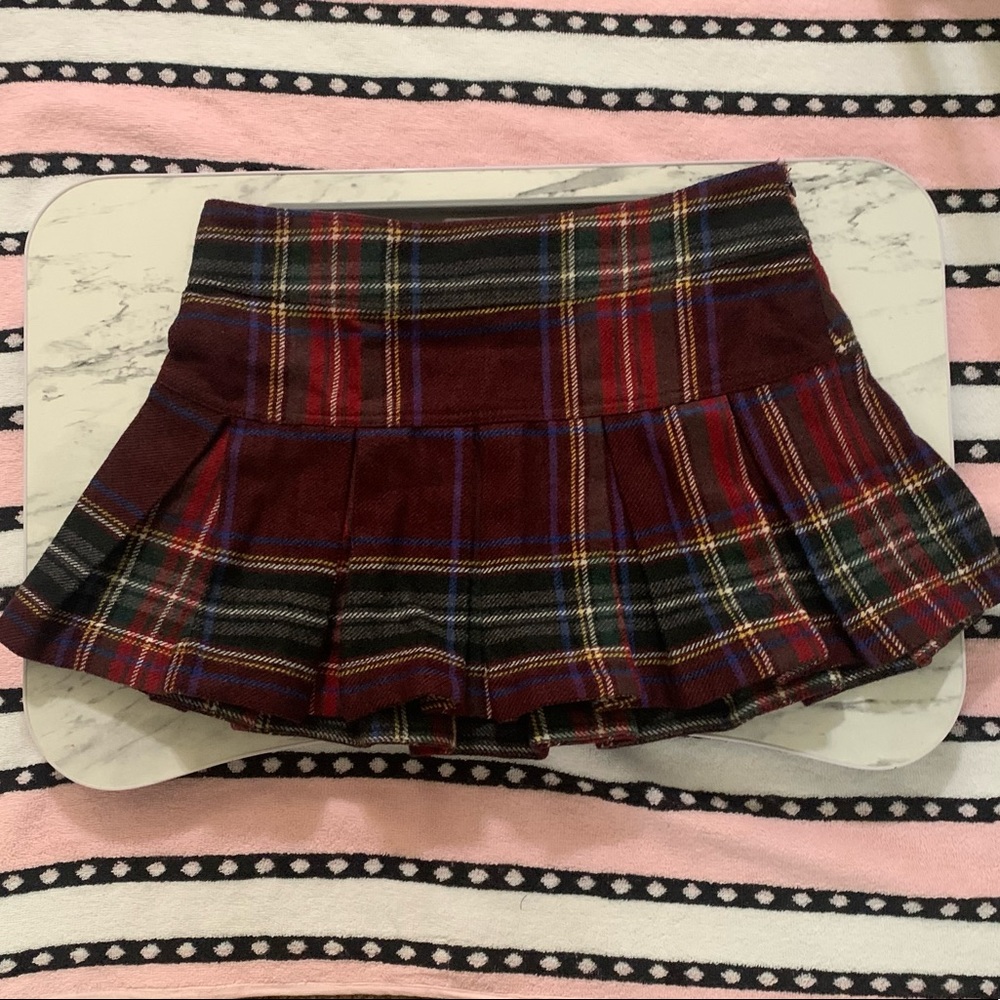 Vintage y2k Abercrombie & Fitch Wool Plaid Skirt